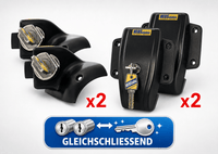 HEOSafe Sicherheits - Set Kastenwagen für Fahrerhaus, Schiebetür und Hecktür – Fiat Ducato Serie 8 / Boxer / Jumper - Prickstop.com