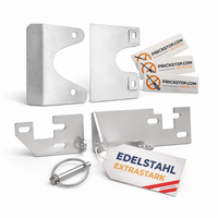 Prickstop Einbruchschutz-Sparset für Fiat Ducato: Schutzbleche, Hecktürverriegelung, Klappsplint und Warnaufkleber